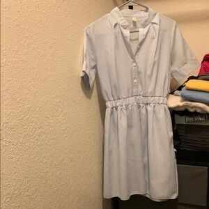 Light Blue Gingham Dress